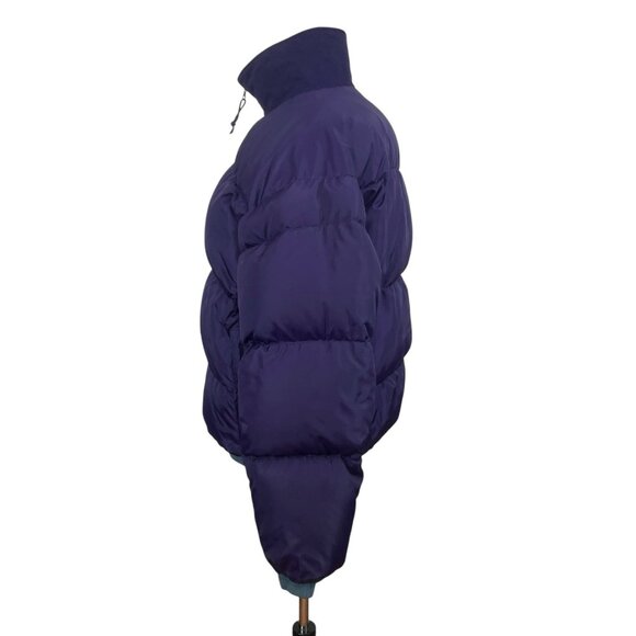 Columbia Jacket Mens XL Reversible Purple Blue Down Puffer Coat Full Zip Up - Picture 4 of 10